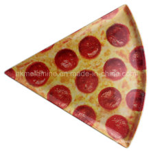 Placa de pizza de melamina redonda y triangular (PT3163)